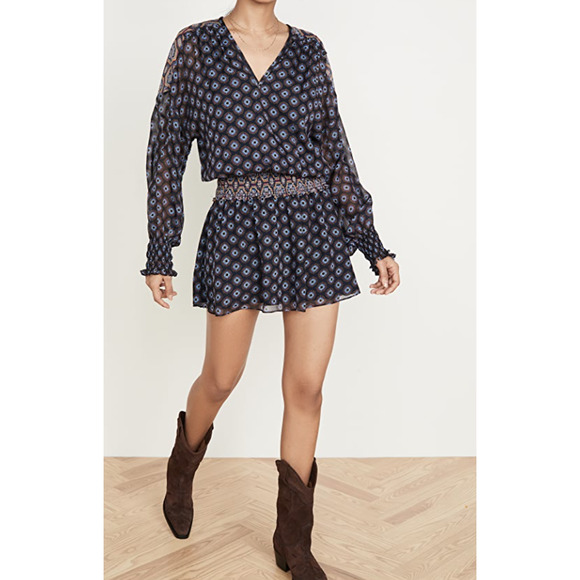 Ramy Brook Dresses & Skirts - Ramy Brook Printed Davie Silk Mini Dress Large